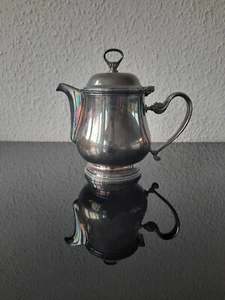 Kaffeekanne Teekanne groß versilbert Sambonet Contour Italy - Gebraucht - Bild 1 von 8