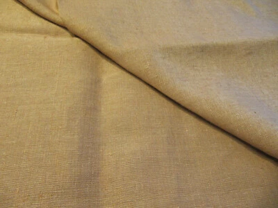 New Piece(Remnant) Beige Linen Fabric, 28in L x 54in W - Image 1 of 2