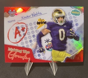 2024 Bowman Best U Xavier Watts Hacer el Grado Inserto Rojo Paralelo 1/10 SSP - Imagen 1 de 2