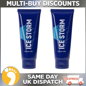 Gel refrescante Ice Storm 100 ml | Paquete de 2 | Alivio del dolor muscular | Mentol y árnica - Imagen 1 de 3