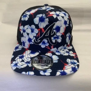 New Era Atlanta Braves MLB The Golfer Floral Snapback Adjustable Hat - Picture 1 of 6