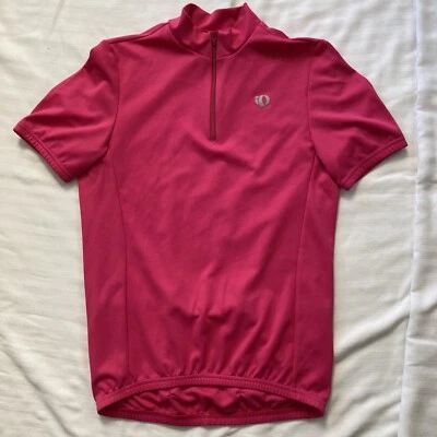 Jersey de ciclismo Pearl Izumi talla L rosa - funciona pequeño - se adapta a mujeres XS o niñas XL Foto 1 de 4