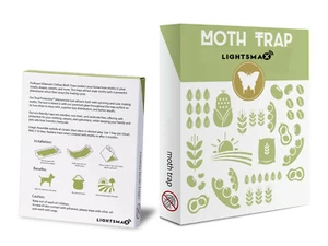 6 PACK STICKY MOTH TRAP ECO FRIENDLY FOR CLOTHES closer storage safe no poison - Picture 1 of 7