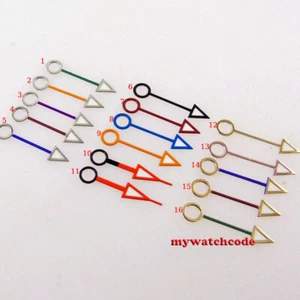 Orange RED BLUE BLACK GMT Watch Hands For Japan NH34A mingzhu 3804 MOVEMENT - Picture 1 of 21