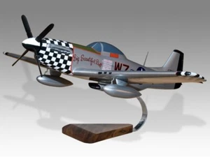 North American Mustang P-51D Big Beautiful Doll Wood Airplane Model Small 1/32 - Picture 1 of 13