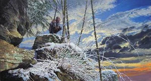 "High Place" John Buxton Early American Indian Fine Art Print - Picture 1 of 1