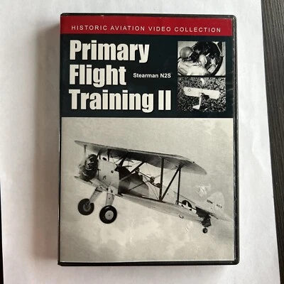 Stearman N2S Primary Flight Training Part II 2 (2005, DVD) VG WWII Aviation - Imagem 1 de 4