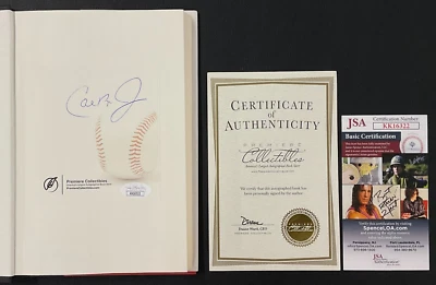 Cal Ripken Jr. Signed "Just Show Up" Bookplate JSA w/COA MLB B. Orioles HOF '07! - Image 1 of 4