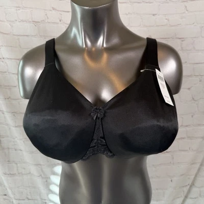 Sujetador con aros minimizador lateral sensual negro Soma talla 42DD de 3 pulgadas nuevo con etiquetas Foto 1 de 4