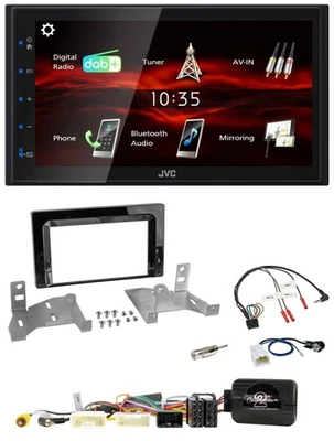 JVC USB Bluetooth Lenkrad DAB 2DIN Autoradio für Toyota Aygo AB7 ab 22 klavierla - Bild 1 von 4