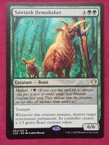 Magic The Gathering COMMANDER 2020 C20 SAWTUSK DEMOLISHER green card MTG - Imagen 1 de 2