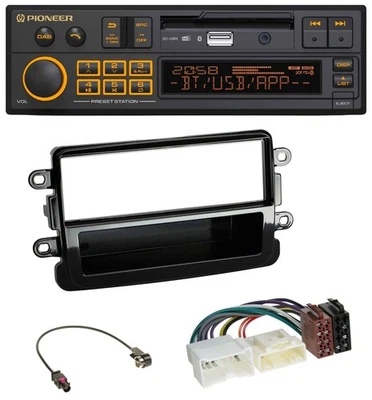 Pioneer DAB MP3 USB Bluetooth Autoradio für Dacia Lodgy Dokker Duster Sandero- p - Bild 1 von 4
