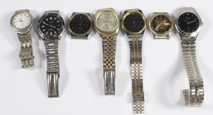 (7) Wrist Watch Lot For Parts/Repair Timex Gruen Bijoux Elgin Dufonte - Picture 1 of 8