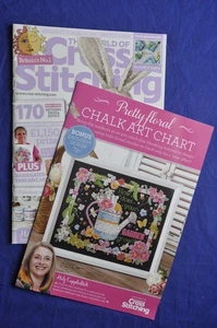 World of Cross Stitching Magazine Issue 267 2018 with Bebunni + Chalk Art Chart - Picture 1 of 5
