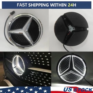 Fit Mercedes Benz C300 CLA250 GLA250 ML LED Light Front Grille Star Emblem Logo - Picture 1 of 14