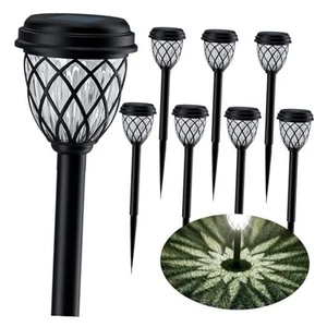 Luces solares para exteriores, impermeables, IP65, brillantes, Negro - - Picture 1 of 7