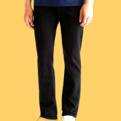 Jeans Everett ajustados rectos talla 28x32 negros RN104857 NUEVOS CON ETIQUETAS AG Foto 1 de 4