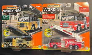 Matchbox Working Rigs Pierce Velocity Aerial Platform Fire Truck Snake Bend - Picture 1 of 6