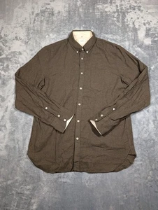 Camisa Rag & Bone Para Hombre Grande Marrón Con Botones Manga Larga Edición Estándar Informal - Imagen 1 de 8
