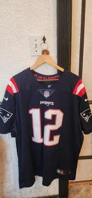 Camiseta 2016 NFL Nike Lmtd Color Rush New England Patriots Tom Brady 12 costurada 2XL - Imagem 1 de 4