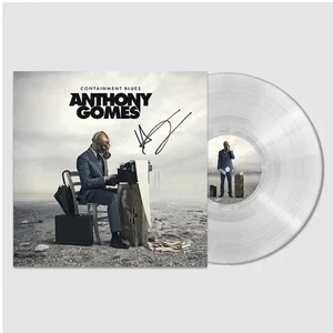 ANTHONY GOMES - Containment Blues (2024) Clear Vinyl, LP Open Shrink, Signed - Imagen 1 de 2