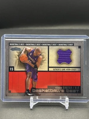 2002-03 Fleer Showcase Basketball's Best Vince Carter Game Used Jersey Relic #15 - Image 1 of 2