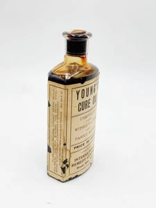 Vintage Young's very old Bottle healing cure Oil Full - Picture 1 of 4