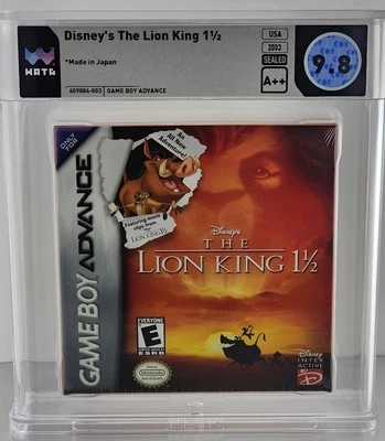 The Lion King 1 1/2 Nintendo Game Boy Advance Graded WATA 9.8 A++ SEALED - Image 1 of 2