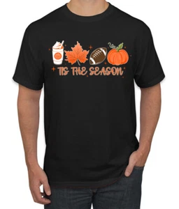 Camiseta Tis' The Season Pumpkin Spice Leaves Football Stars para hombre - Imagen 1 de 8