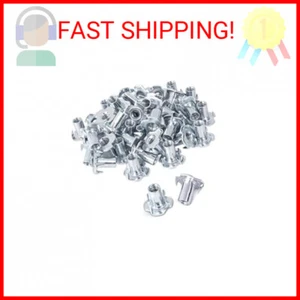 Tuercas POWERTEC 1/4-20 T, 50 piezas | Tuercas de 4 puntas para pernos y echador de vástago Wh - Imagen 1 de 2