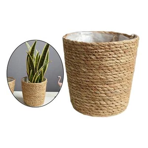 Plant Basket Liners Woven Rattan Plant Pot Containers Coco Fiber Liner Plant - Picture 1 of 10