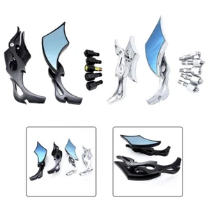 Rétroviseurs élégants en aluminium finition noire pour motos et vélos élect - Photo 1/25