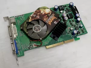 GeForce 6600 GT 128MB GDDR3, 128 BIT, AGP, DVI, VGA, Jetway N66GTAI128C, WORKING - Picture 1 of 8
