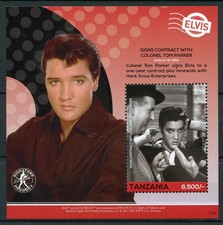 Tanzania 2017 MNH Elvis Presley His Life in Stamps Celebrities Music 1v S/S I