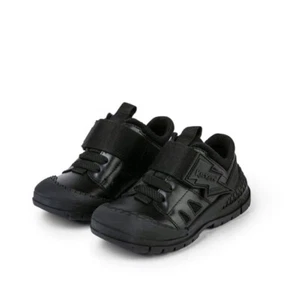 Kickers Trukka Bolt School Shoes in Black Leather (Now Only £29.90) Clearance - Picture 1 of 4