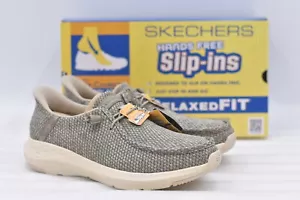 Men's Skechers Parson Arcadian Slip-In Slip-In Sneaker, Taupe Size 11. 205343 - Picture 1 of 6