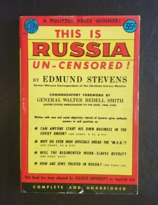 This is Russia Uncensored Edmund Stevens Eton Books 108 Pulitzer Prize 1950 NICE - Image 1 of 4