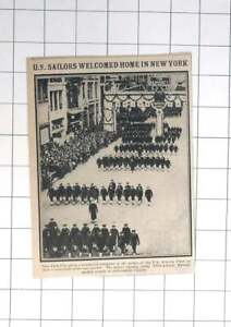 1919 New York City Welcome Sailors of Us Atlantikflotte 5th Avenue