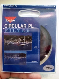 Kenko 72mm CPL CIRCULAR POLARIZER FILTER Pro CPL 72 mm PL-CIR Polar Pola Japan - Picture 1 of 3