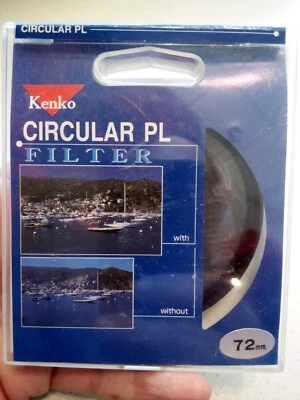 Kenko 72mm CPL CIRCULAR POLARIZER FILTER Pro CPL 72 mm PL-CIR Polar Pola Japan - Image 1 of 3
