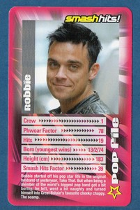 Robie Williams - Top Trumps 2003 Smash Hits Pop Stars 2