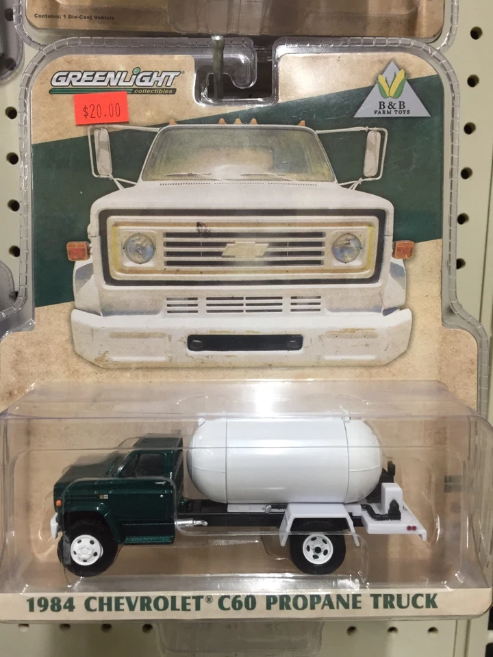 1:64 Greenlight 1984 Chevy C60 Propane Truck Green - Image 1 of 1