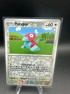 Reverse Holo Porygon 137/165 gewöhnlich scharlachrot und violett 151 Pokemon TCG - Bild 1 von 1