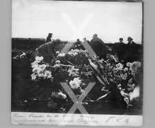 P0046. French Fisherwomen. Placing Flowers on British Graves. Boulogne. 7x7.