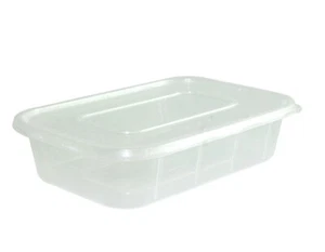 C500 Plastic Food Containers & Lids Leak Proof Takeaway Meal Pots Qty 250 - Picture 1 of 3
