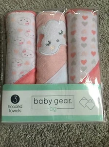 Baby Gear 3 asciugamani bambina con cappuccio  - Foto 1 di 3