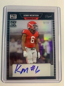 2023 Leaf Pro Set Pure KENNY MCINTOSH Georgia Seahawks XRC Rookie Auto #D /10 - Picture 1 of 2