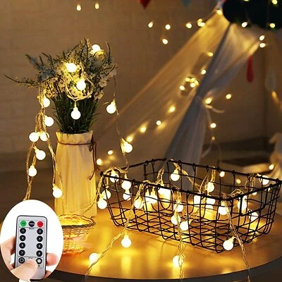 Fairy Lights Battery Operated String Light Remote String Lights For Garden Party - Image 1 of 4