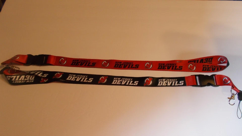 Dos cordones New Jersey Devils NHL impresos en ambos lados 25" envío gratuito Foto 1 de 1