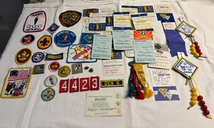 VINTAGE USED BOY SCOUT CUB SCOUT BADGES AND AWARDS - Picture 1 of 2